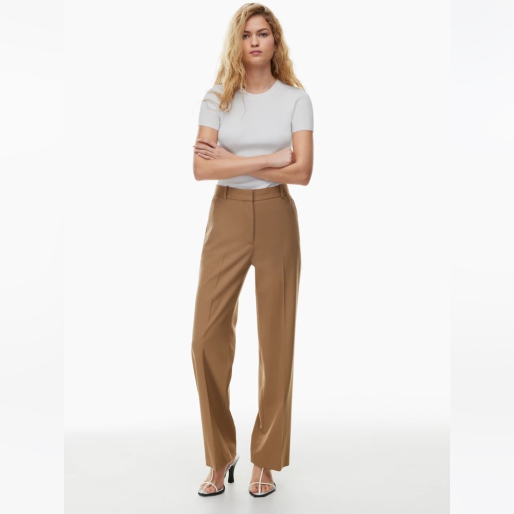 Aritzia Babaton Agency Wool Twill High-Waisted Pants Collection Saville Size 6